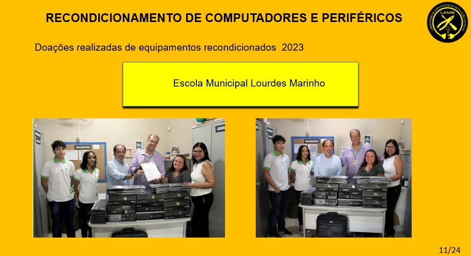 TECH Solidário doa computadores para Escola municipal de Natal